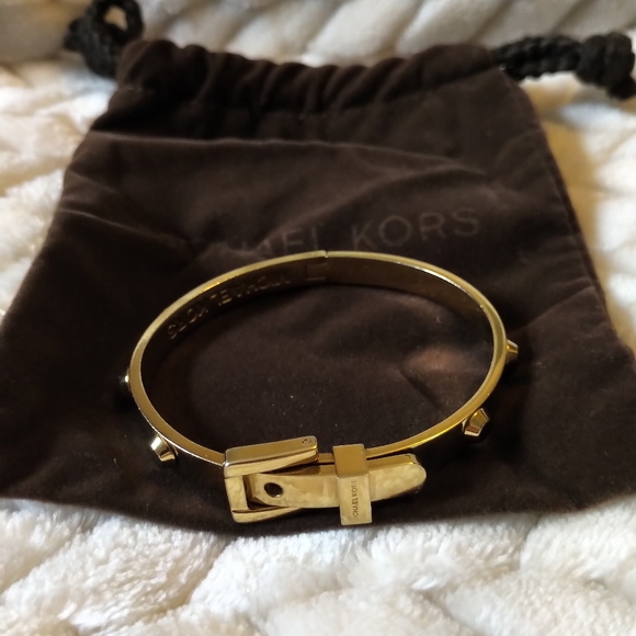 Michael Kors Jewelry - Michael Kors gold belt buckle bracelet. Michael Kors Jewelry - Michael Kors gold belt buckle bracelet.